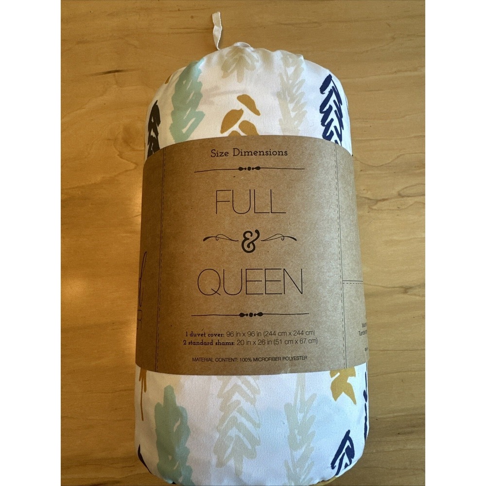 Ienjoy Full Or Queen Duvet And 2 Sham Set Printed 3 Piece Set hypoallergenic - Picture 2 of 9